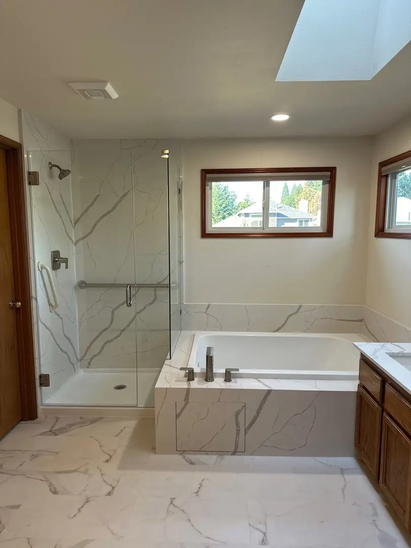 Completed home improvement project